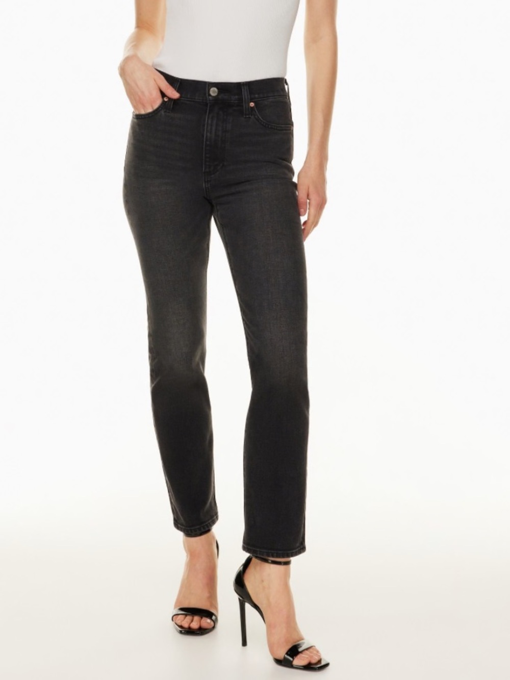 DENIM FORUM THE 80’S STOVEPIPE HI STRAIGHT JEAN